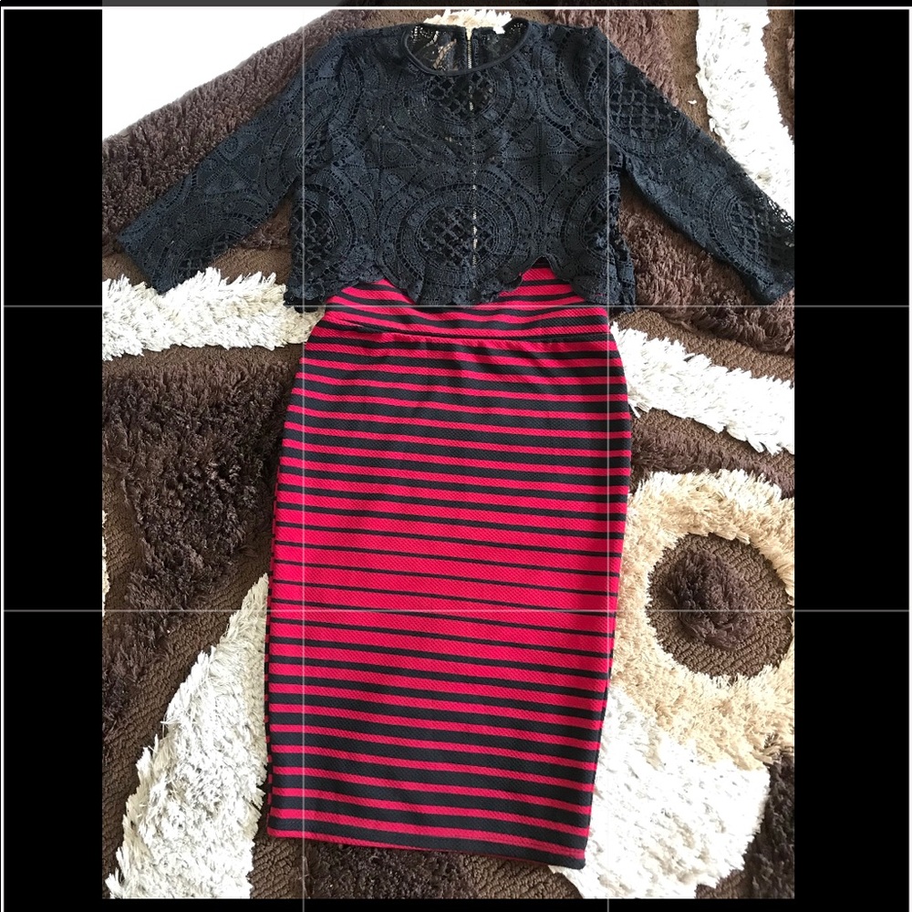 Top skirt midi